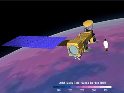 Для того, чтобы оценить размер спутника, можно 'запустить' рядом с ним фигуру исследователя