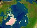 Топографическая карта арктического региона. Изображение NASA